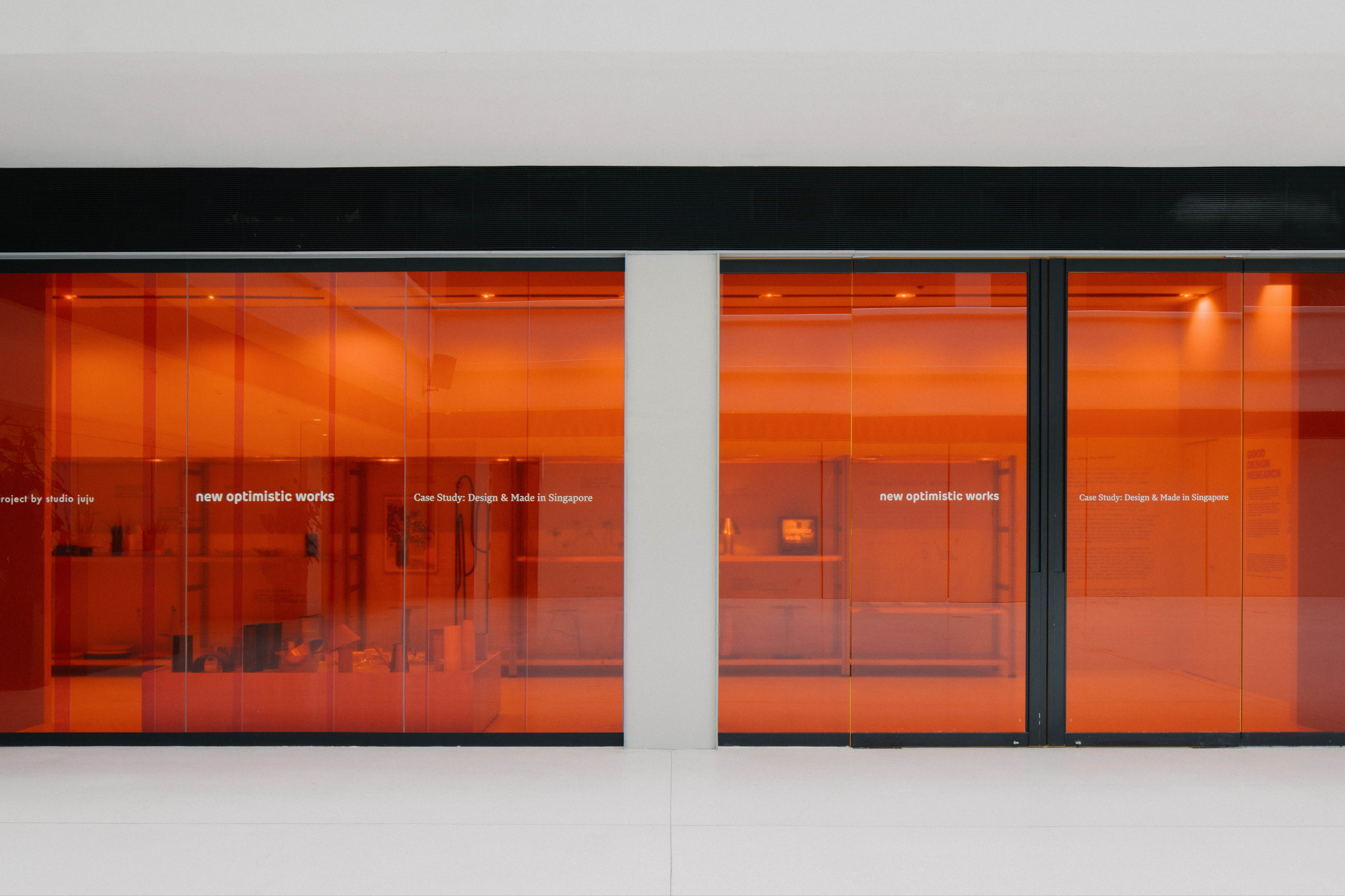 930 New Optimistic Works (exhibition graphics), for Studio Juju